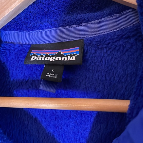 Patagonia Synchilla Snap-T Fleece Pullover Blue Sweater Sz L Winter Outdoor - Picture 3 of 6
